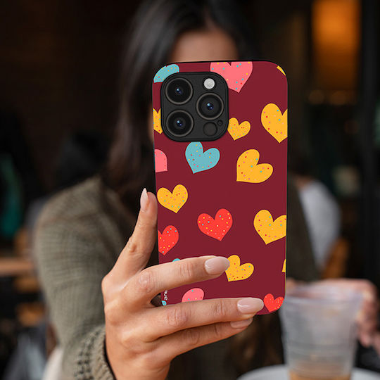 Калъф Sonique Heart Series за Vivo Y01 4G Бордо