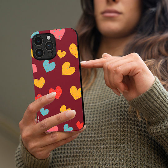 Калъф Sonique Heart Series за Vivo Y01 4G Бордо
