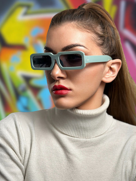 SeeVision Unisex Γυαλιά Ηλίου με Πράσινο Κοκκάλινο Σκελετό και Γκρι Φακό KHAKI-ONESIZE-4-3-2235-50040
