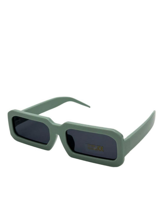 SeeVision Unisex Γυαλιά Ηλίου με Πράσινο Κοκκάλινο Σκελετό και Γκρι Φακό KHAKI-ONESIZE-4-3-2235-50040