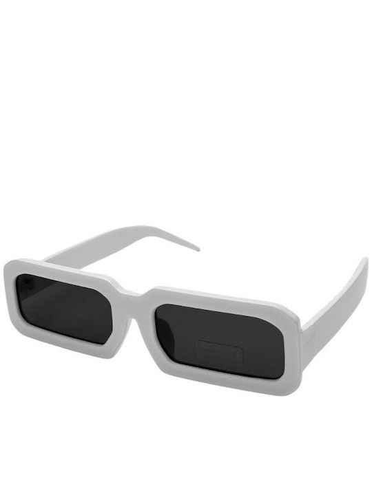 SeeVision 50040 Γυναικεία Γυαλιά Ηλίου με Λευκό Κοκκάλινο Σκελετό και Μαύρο Φακό 4K2235-1501-50040-WHITE