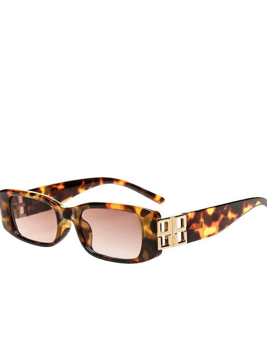 SeeVision 50025 Women's Sunglasses with Brown Plastic Frame and Brown Lens 4K-0301-50025-LEOPARD
