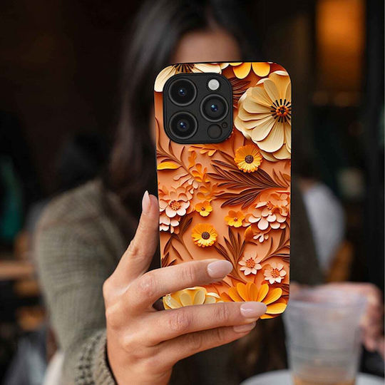 Калъф Sonique 3D Flower Series за Honor 90 Smart 5G Honor X7b Оранжев