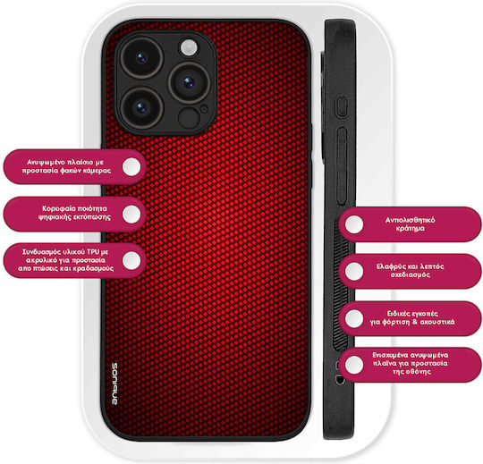 Sonique Carbon Series Case Oneplus Oneplus 12r 5g Red