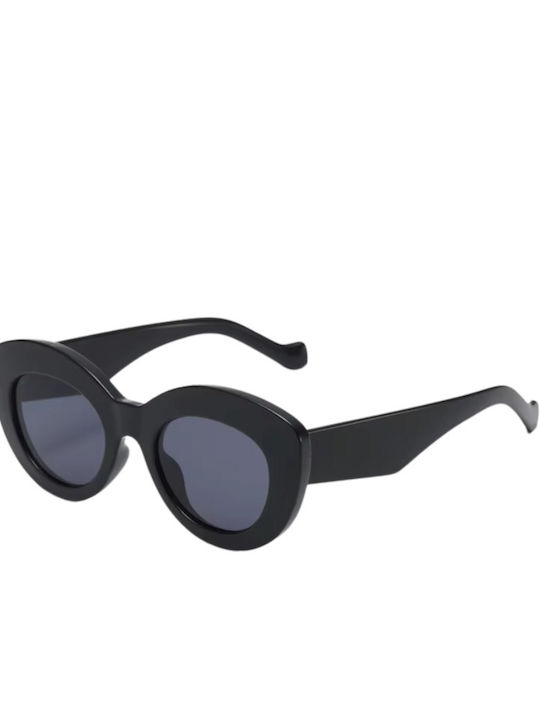 SeeVision Women's Sunglasses with Black Plastic Frame and Black Lens 50103-BLACK