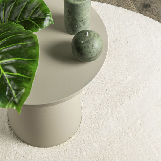 vidaXL Teppich Außenbereich Rechteckig Wolle Cream