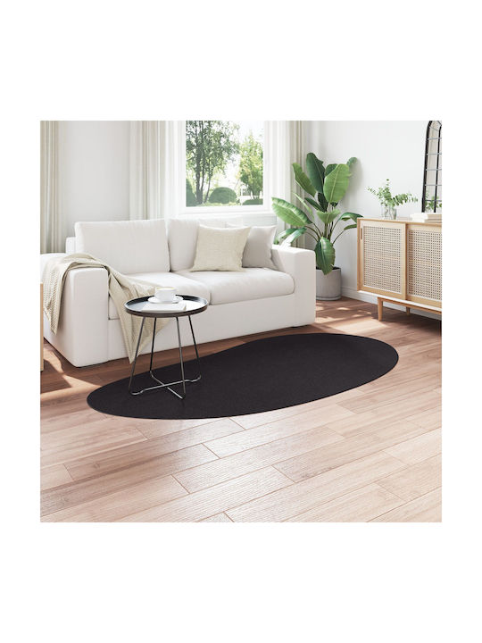 vidaXL Anti-slip Rug Outdoor Rectangular Black