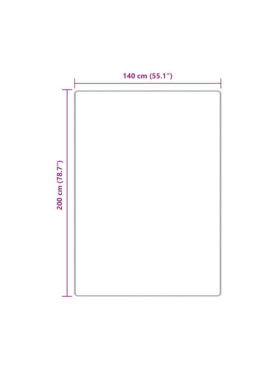 vidaXL Antiderapant Covor De exterior Rectangular Din lână Maro