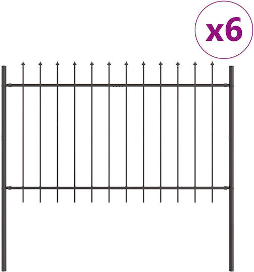 vidaXL με Λόγχες σε Γκρι Χρώμα 1.7x1.2m 6τμχ