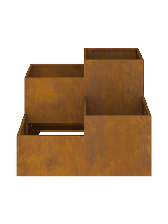 vidaXL Ghiveci Metal 80x80x60cm.
