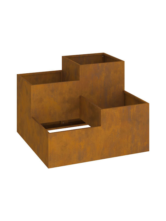 vidaXL Ghiveci Metal 80x80x60cm.