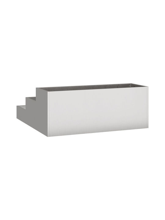 vidaXL Topf Metallisch 90x90x35cm.