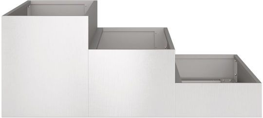 vidaXL Ghiveci Metal 90x90x35cm.