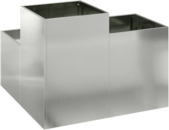 vidaXL Γλάστρα Μεταλλική Μπρούτζινη 80x80x60εκ.