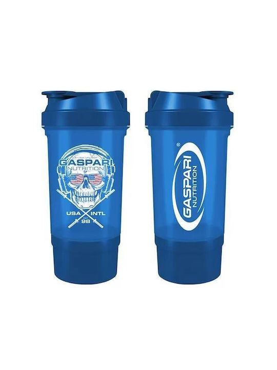 Gaspari Shaker Πρωτεΐνης 500ml Πλαστικό Μπλε