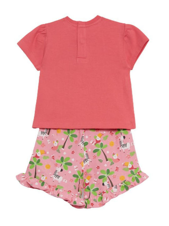 Kids' Set with Shorts Summer 2pcs Pink