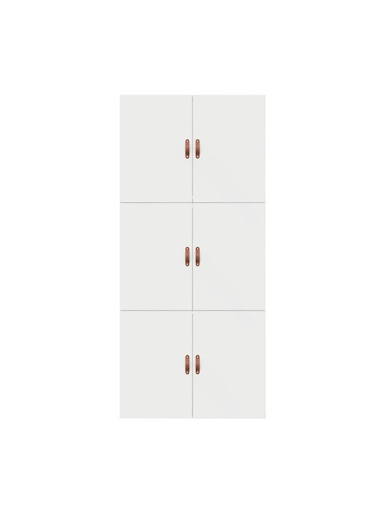 Single Bed Upholstered with Faux Leather White with Slats for Mattress 90x200cm