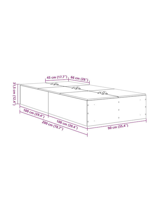 Single Bed Upholstered with Faux Leather White with Slats for Mattress 90x200cm