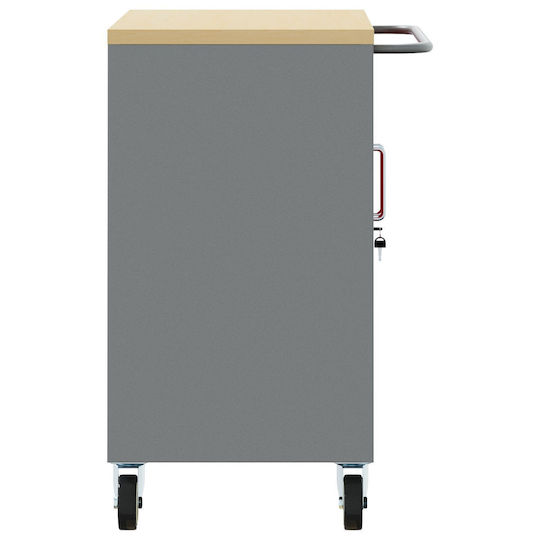 vidaXL Metal Căruță L75xA45xÎ85cm