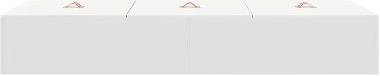 Single Wooden Bed White with Slats for Mattress 80x200cm 3335333