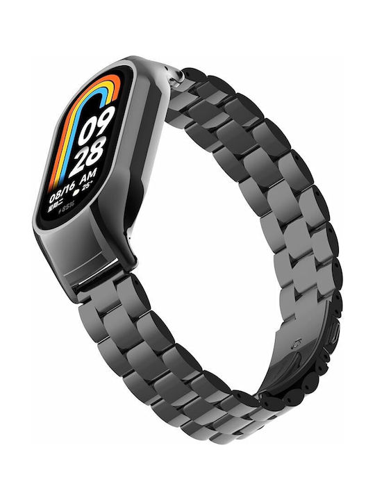 Brățară Metalică Pentru Xiaomi Mi Band 9 Curea Smart Watch – Negru