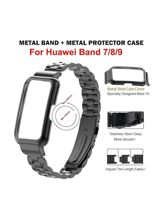 Brățară Metalică Pentru Huawei Band 10 9 Curea Smart Watch – Negru