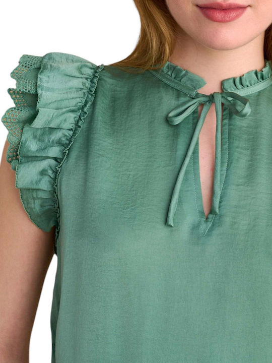 Women's Short Sleeve Blouse Mint