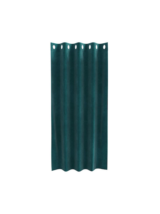 vidaXL Set of Green Blackout Curtains for Window with Grommets 140x175cm