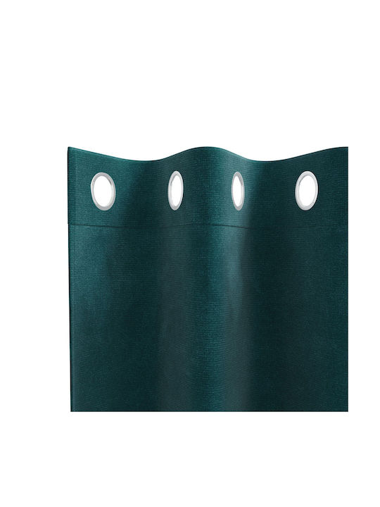 vidaXL Set of Green Blackout Curtains for Window with Grommets 140x175cm