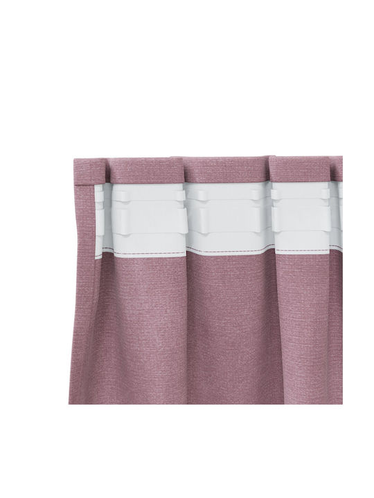 vidaXL Pink Blackout Curtains Set with Tab Top 140x245cm