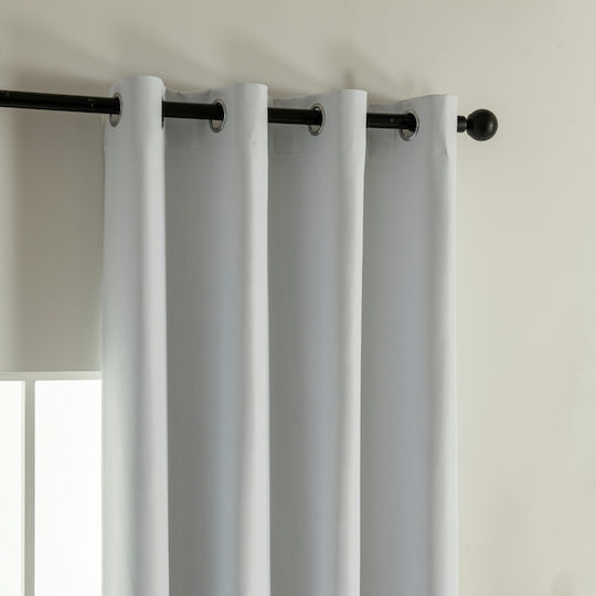 Beauty Home Κουρτίνα Συσκότισης με Τρουκς Soft Art 8391 Εκρού 140x270εκ.