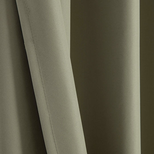 Beauty Home Curtain with Grommets Soft Art 8391 Beige 140x270cm