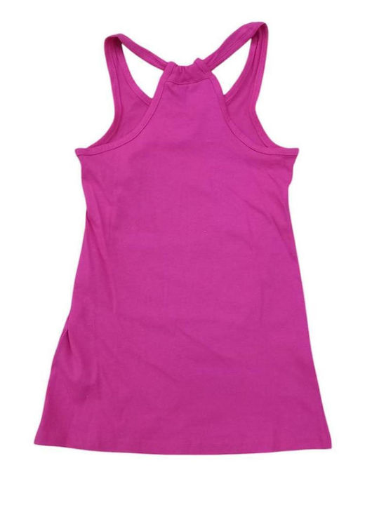 Kinderkleid Ärmellos Fuchsia