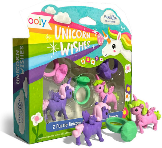 Scented Erasers Unicorns Set 5