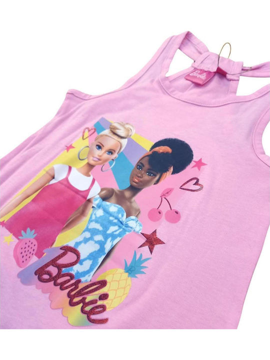 Kinderkleid Ärmellos Pink