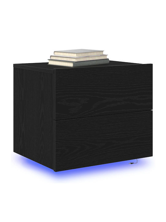 Nachttisch Black oak 50x39x41cm