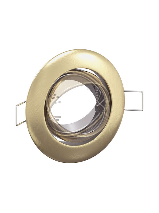 vidaXL Paralelogram Metalic Spot Încorporat Bronz 9x9cm. 1buc