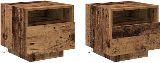 Комоди Дървени Old wood 2бр 40x39x37см