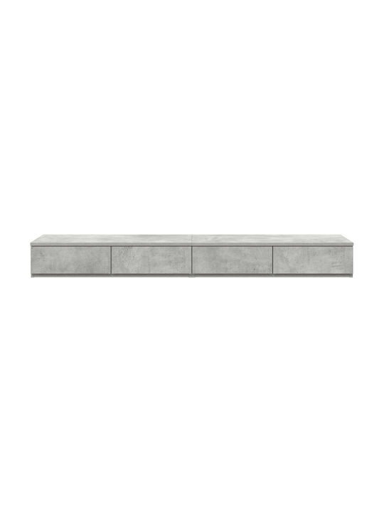 Комод Дървен Сив бетон 160x36.5x16.5см