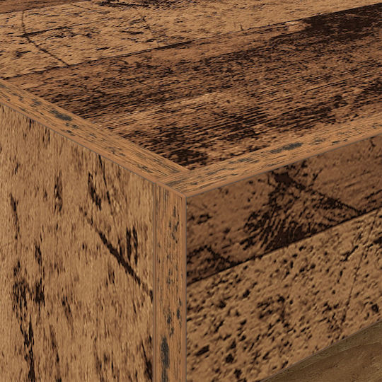 Bedside Tables Wooden Old Wood 2 Pieces 50x40x45cm
