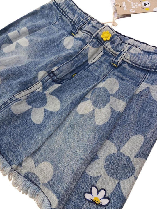 Kinder Röcke Denim Blumen Blau