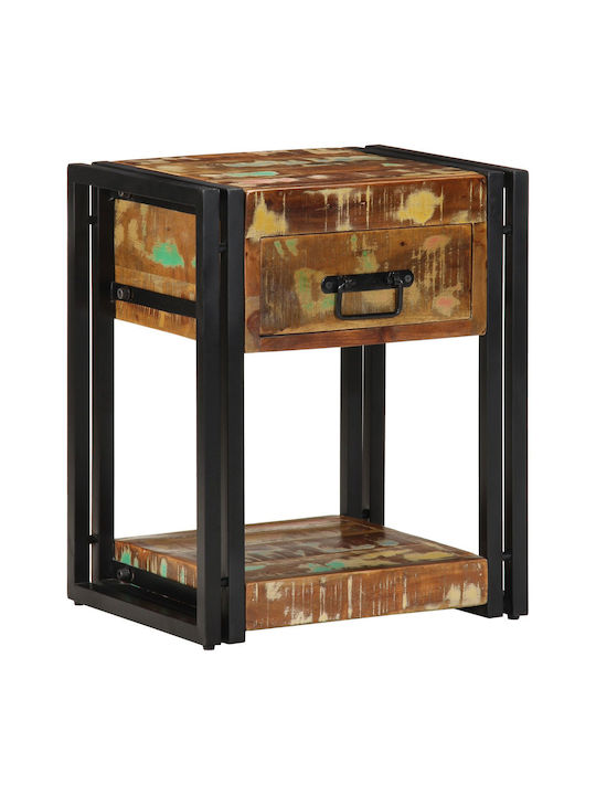 Κομοδίνα από Μασίφ Ξύλο Πολύχρωμα 2τμχ 40x35x50cm 4016691