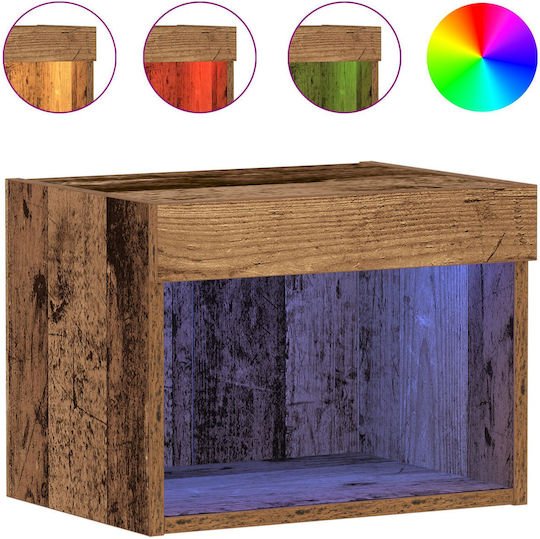 Solid Wood Bedside Tables Old Wood 2 Pieces 40x30x30cm