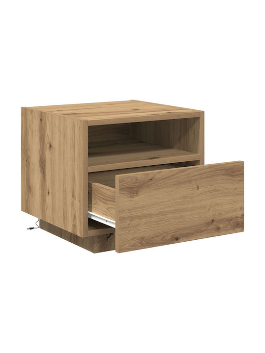 Nachttische Brown Oak 2Stück 40x39x37cm