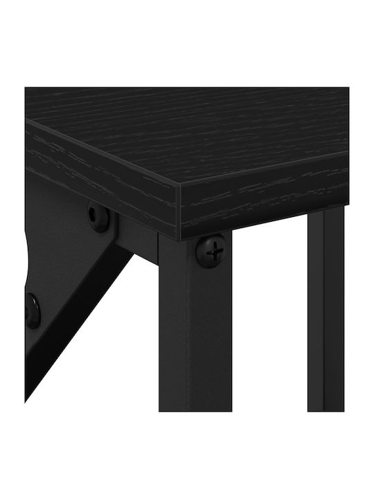 Комод Дървен с Метални Крака Black oak 34x35.5x70см