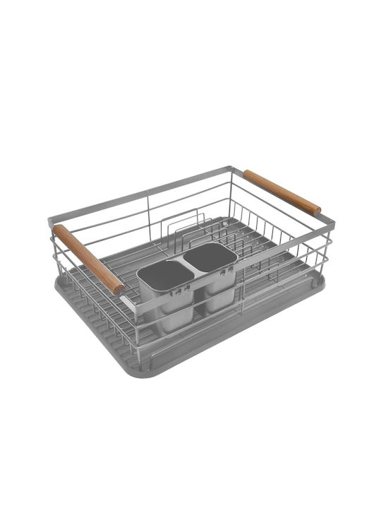 KING Hoff KH 1729 Metallic Gray Sink Strainer 42.5x32x15.5cm