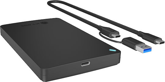 Icy Box Θήκη για Σκληρό Δίσκο 2.5" SATA III με σύνδεση SATA / USB 3.2 / Serial