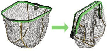 Delphin Reaxe Floating Landing Net Floater Foldcube 80x70 Cm Foldable Rubberized Mesh