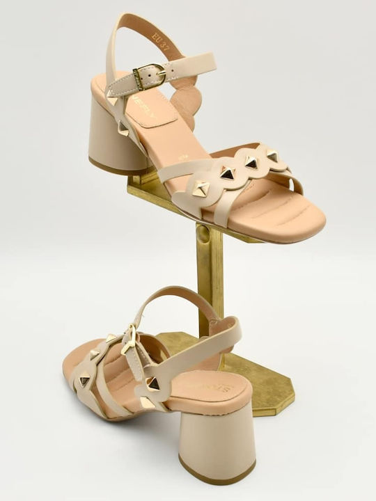 Din piele Sandale Anatomici Roz