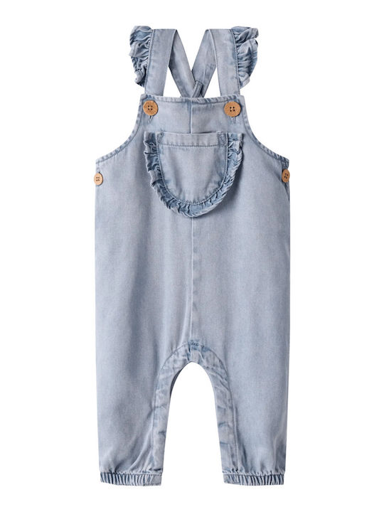Lil' Atelier Παιδική Τζιν Σαλοπέτα Medium Blue Denim